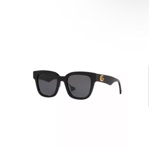 Gucci Black Sunglasses with Gold Accents